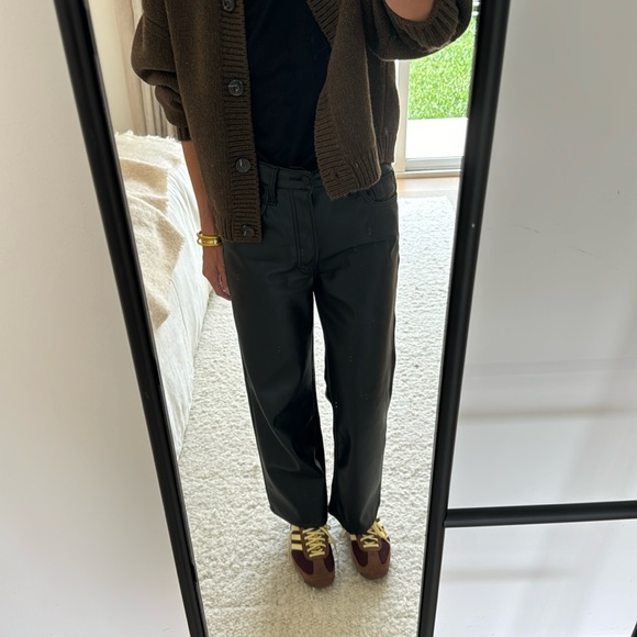 Mother Faux leather crop pants size 26 - Picture 2 of 5